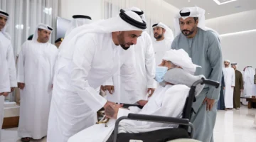 سيف بن زايد يُقدم واجب العزاء في شهيد الواجب سعيد البلوشي